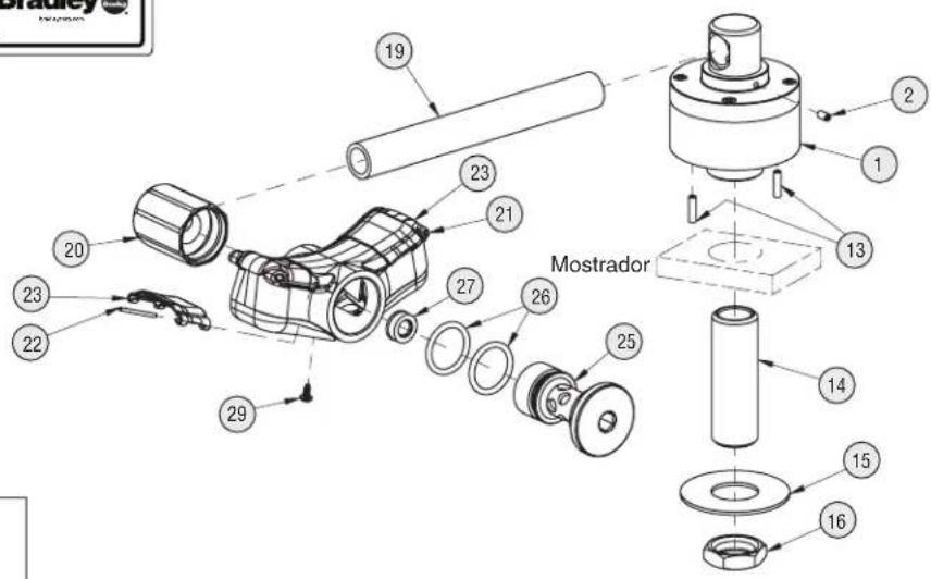 Bradley S19274E - Installation — Douche Oculaire - 7