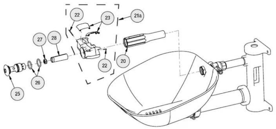 Bradley S19224FW - Service Parts List - Bowl and Hub - 4