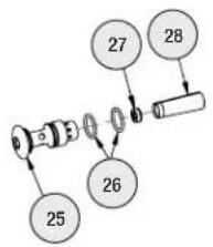 Bradley S19224FW - Service Parts List - Bowl and Hub - 6