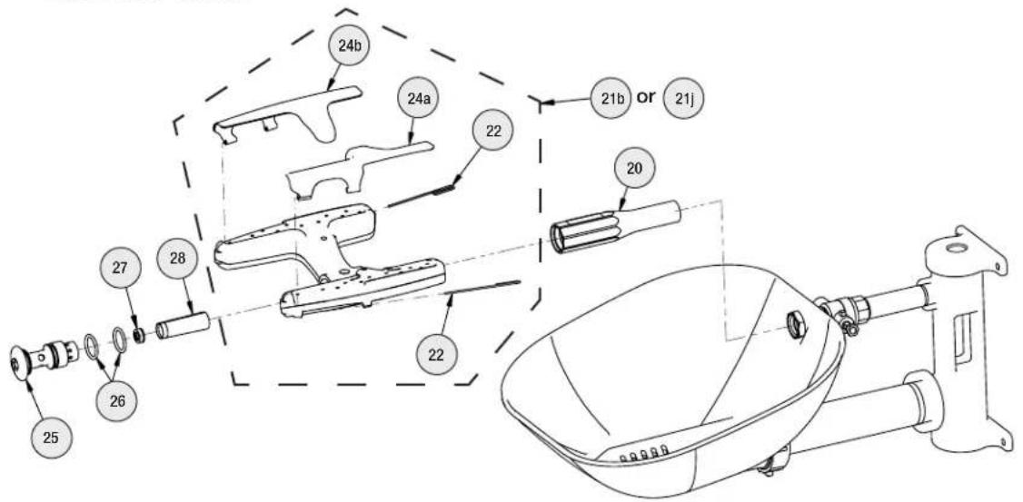 Bradley S19224FW - Service Parts List - Bowl and Hub - 5