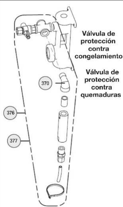 Bradley S19224FW - Piezas de repuesto y ista de piezas -- Drenaje, sifón en P y pedal - 3