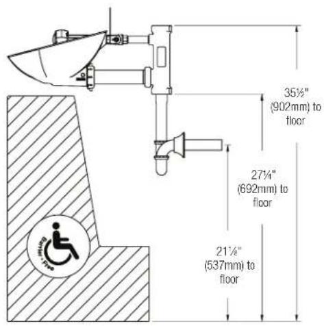 Bradley S19224EW - Dimensions - 1