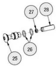 Bradley S19224EW - Service Parts List - Bowl and Hub - 6