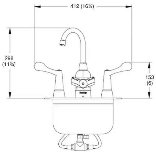Bradley S19-500 - Dimensiones: S19-500W y S19-505W - 1