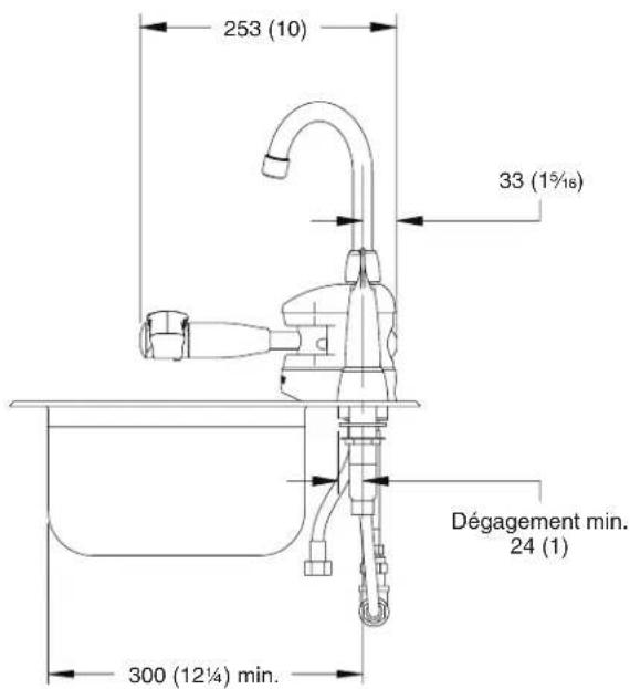 Bradley S19-500 - Dimensions - S19-500W et S19-505W - 2