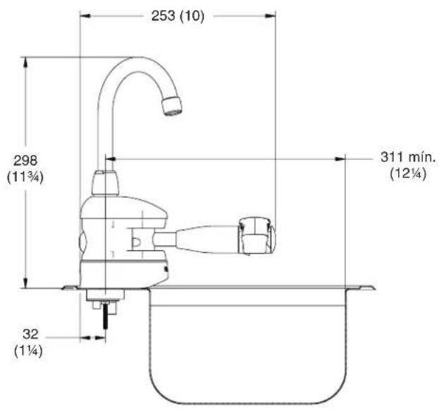 Bradley S19-500 - mm (pulg.) - 2