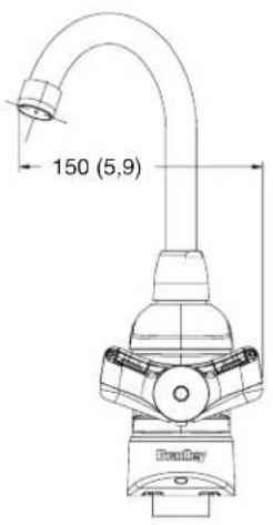 Bradley S19-500 - mm (pulg.) - 1