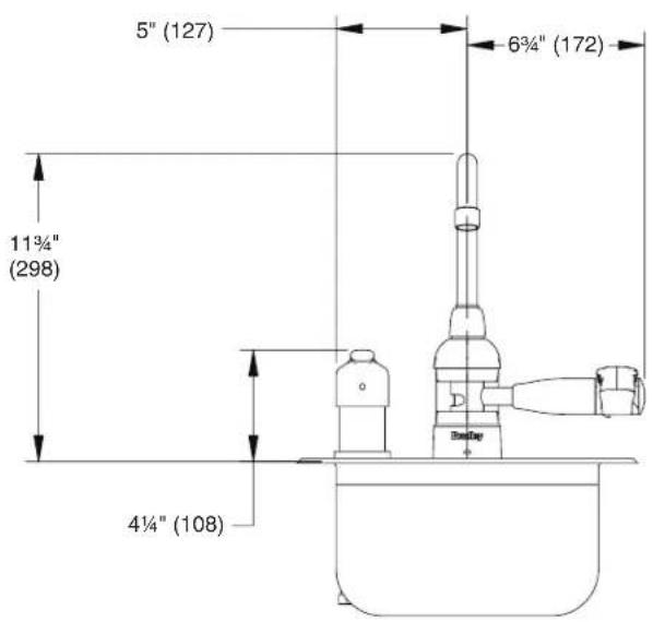 Bradley S19-500 - Dimensions - S19-500M & S19-505M - 1