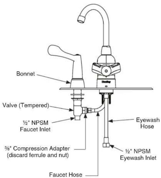 Bradley S19-500 - 2a Install Faucet Hoses (S19-500T & S19-505T) - 9