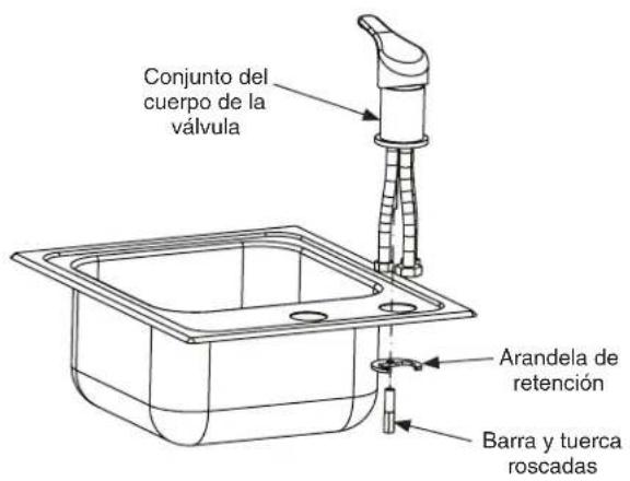 Bradley S19-500 - 2b Instale las mangueras de la llave (S19-500M y S19-505M) - 1