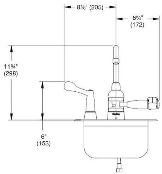 Bradley S19-500 - Dimensions – S19-500T & S19-505T - 1