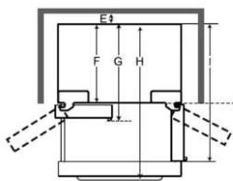LG LF25S6560S - Dimensions and Clearances - 2