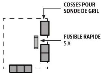 COSSES POUR SONDE DE GRIL FUSIBLE RAPIDE, 5 A