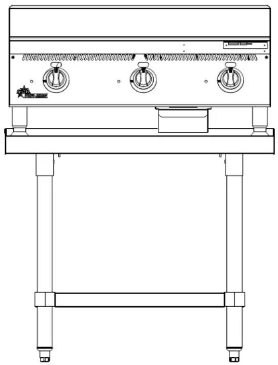 STAR 872TA - N'INSTALLALLEZ PAS SANS ATTACHER ES PIEDS OU DES JAMBES ET L'ETAGERE FOURNIES DE STAND. - 1