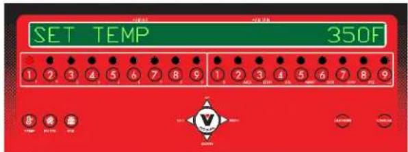Vulcan 4VHG75DF - Légende des boutons de réglage utilisateur avancés - 1