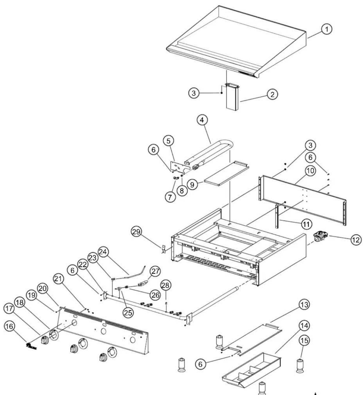 STAR Ultra-Max 848TA - EXCLUSIONS LIMITÉES DE GARANTIE DE SURFACE DE GRIL DE CHROME - 1