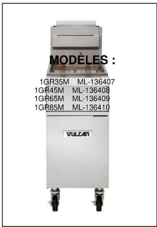Vulcan 1GR85M - FRITEUSES À GAZ SÉRIE GRM - 1