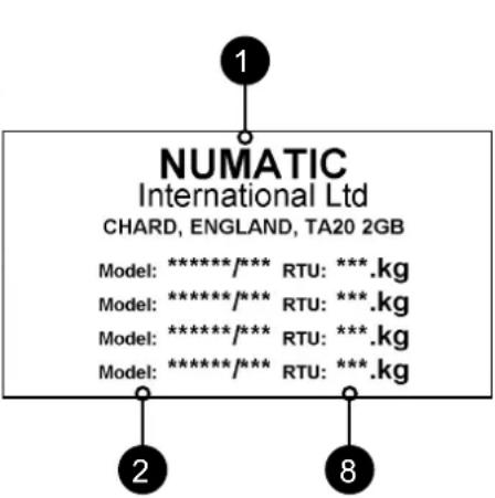 Numatic TBL6055T - os controlos de limpeza - 2
