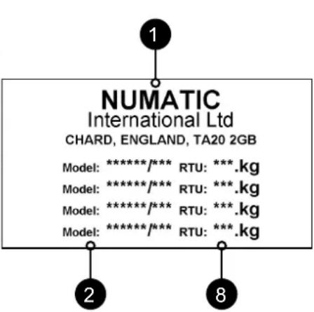 Numatic TBL6055T - ing machine - 2