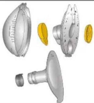 MEDELA Magic InBra - Collecteur, couvercle du collecteur, membrane, valves et téterelles - 1