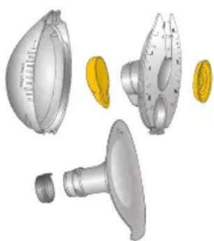 MEDELA Magic InBra - Contenitore, tappo del contenitore, membrana, valvole e coppe per il seno - 1
