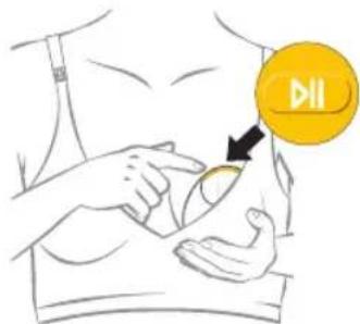 MEDELA Magic InBra - Realigning the nipple or switching the side - 1