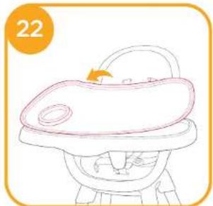 Joie Chestnut - Highchair Assembly - 17
