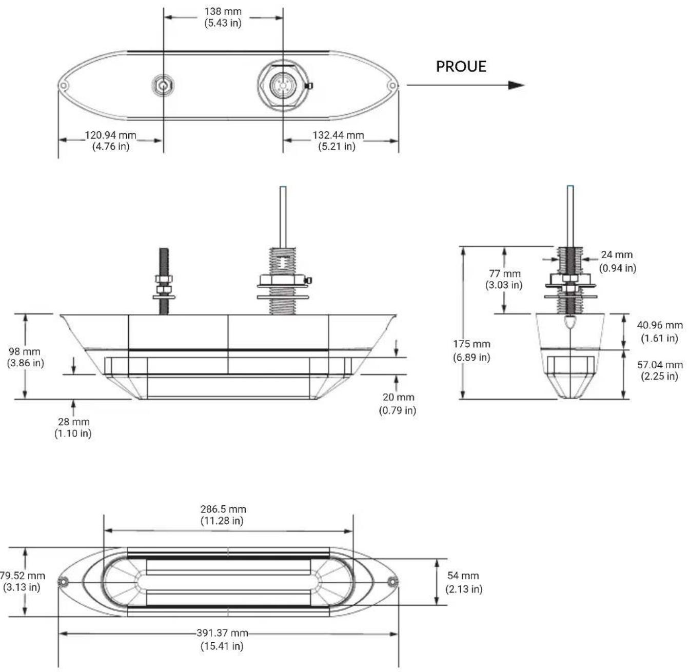 SIMRAD Active Imaging HD (Thru-Hull) - Contrôle de l'absence de fuites - 1