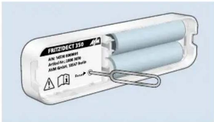 AVM FRITZ!Smart Control 350 - Réinitialisation - 1