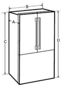 LG LF25Z6211S - Dimensions and Clearances - 2
