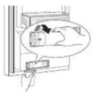 LG LF25Z6211S - Remove the disposable water filter. - 1
