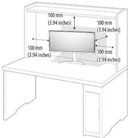 LG UltraFine 32UP83AK - Installing on a Table - 1