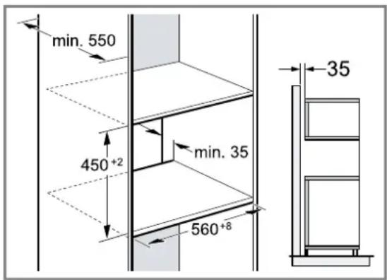 SIEMENS CE732GX.1 - Einbau in einen Hochschrank - 1
