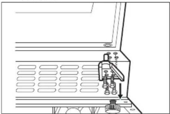ELECTROLUX EWS4052B5B - Montering af det øverste beslag - 3