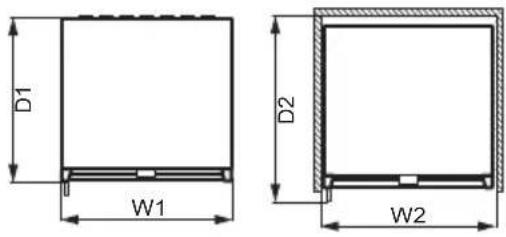 ELECTROLUX EWS4052B5B - Размери - 2
