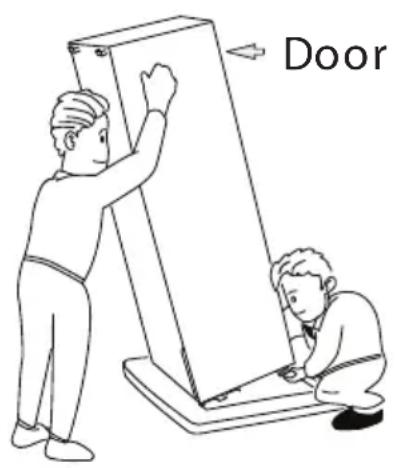 DANBY DFF212B1SLDB - Leveling the Refrigerator - 1
