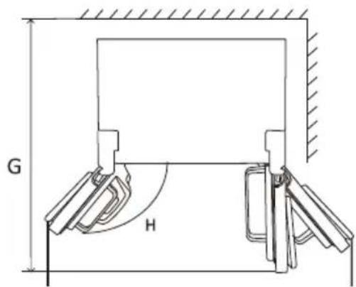 DANBY DFF212B1SLDB - SPACE REQUIREMENT - 2