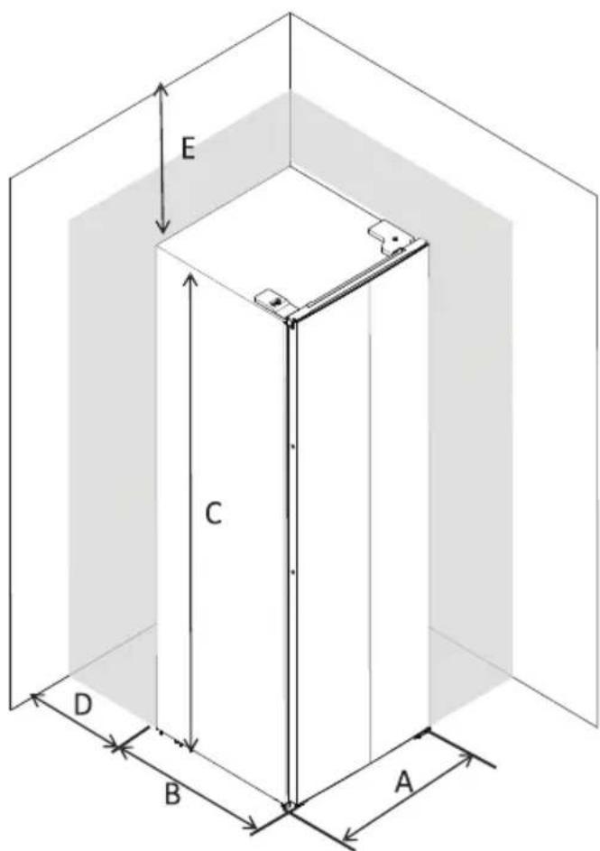 DANBY DFF212B1SLDB - REQUISITOS DE ESPACIO: - 1
