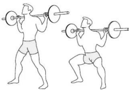 Sportstech AH150 - Lunges met barbell achter het hoofd - 1