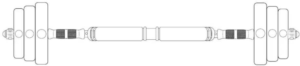 Sportstech AH150 - Montaggio del bilanciere (opzionale) - 4