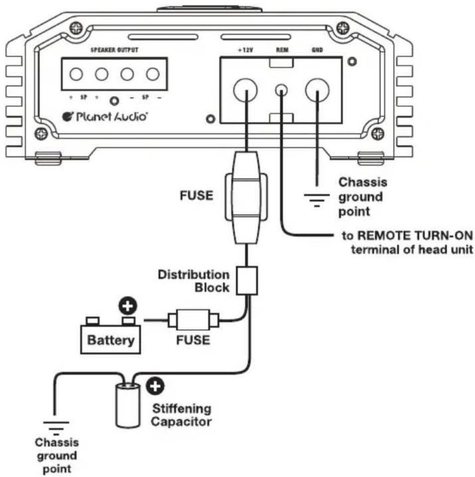 Planet Audio BBD4000 - With Stiffening Capacitor - 1
