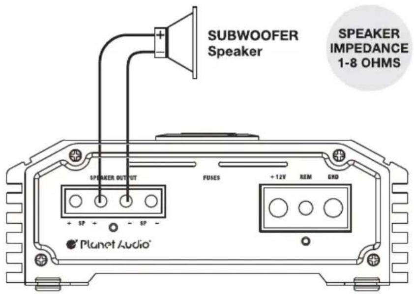 Planet Audio BBD4000 - Speaker Connections - 1