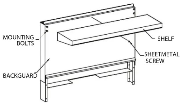 Sunfire X60-10RS - Installing Shelf To Backguard - 1