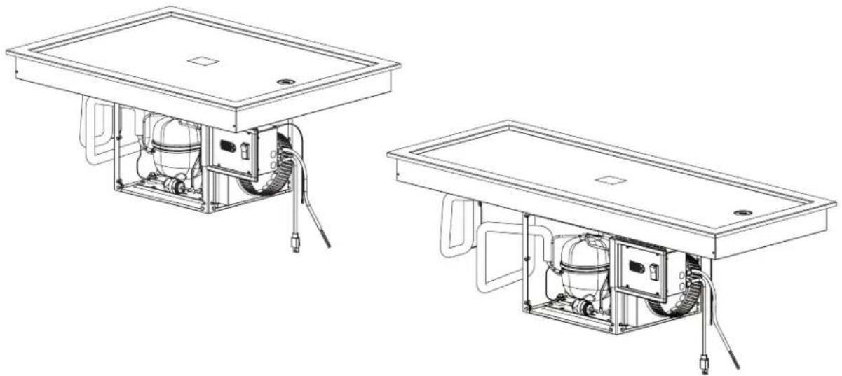 Hatco FTBP-S2 - Drop-In Frost Top Shelves Plans réfrigérés de libre service - 1