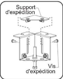 Support d'expédition Vis d'expédition