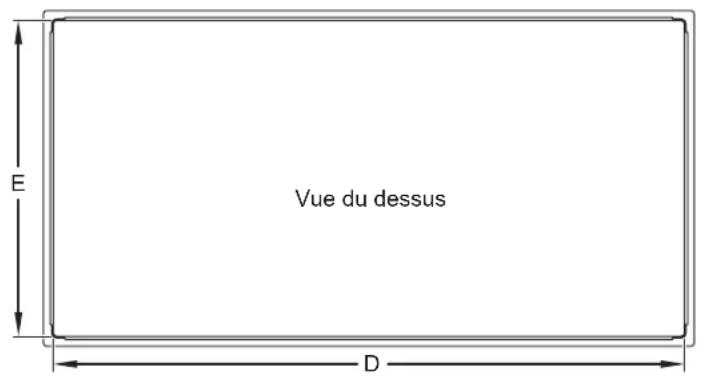 Vue du dessus E D