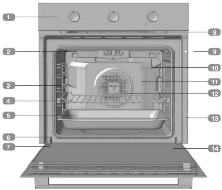 TEKA HSB 6160 - STATISCHER BACKOFEN - 1