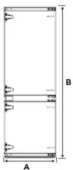 TEKA RBF 73395 FI - Diagramme des exigences d'espace - 1