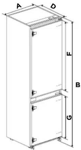 TEKA RBF 73355 FI - Diagramme des exigences d'espace - 3