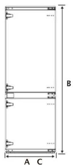 TEKA RBF 78385 FI - Diagrama das necessidades de espaço - 1